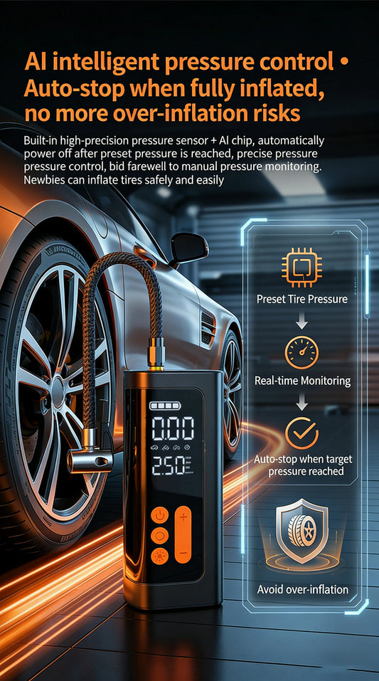 MotorQualityHubStore™ 3in1 ProPump X1 – Portable Digital Tire Inflator
